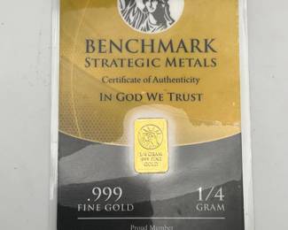 1/4 Gram Gold Bar