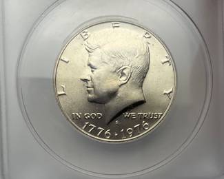 1976-S Silver Kennedy Half Dollar ANACS MS66