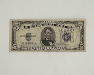 1934-C $5 Silver Certificate