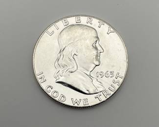 1963-D Franklin Silver 50c