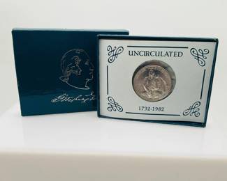 1982 George Washington Uncirculated Silver Half Dollar