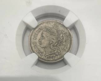 1867 US 3 Cent Nickel