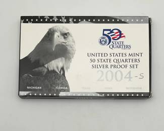 2004 US Mint State Quarters Silver Proof Set