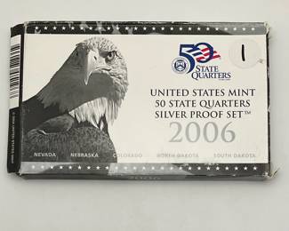 2006 US Mint State Quarters Silver Proof Set