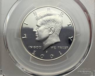 2001-S Silver Proof Kennedy Half Dollar PCGS PR69 DCAM