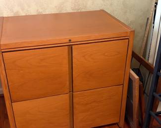 Teak File Cabinet - Office Area