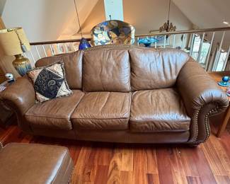 Leather Couch - Loft Area