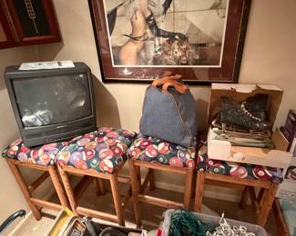 Round 2 - Pool Table Chairs, Magnavox VHS TV - Lower Level