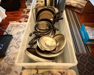 Large Assortment of Pots, Pans and Baking Items