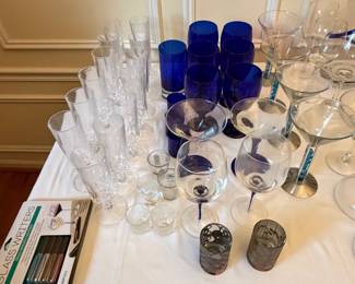 Wine and Martini Glasses