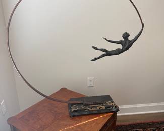 Custom - commissioned -floating sculpture by Tom Merrifield