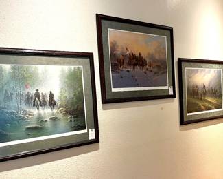 G. Harvey signed/ limited ED prints : Hope of the Confederacy , Siege of the South ,