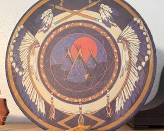 Vintage Hand Drum -Native American
