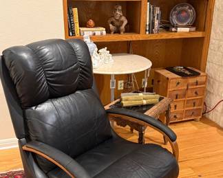 Lazy Boy leather rocker recliner 