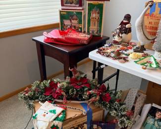 Christmas houses and misc knick knacks