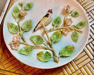 Hand made decorative plate signed 