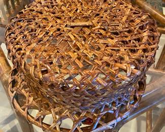 Wicker woven basket 