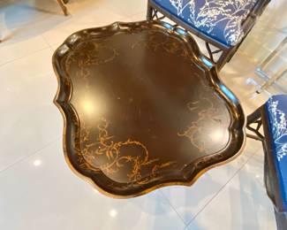 Chinoiserie tray table Bernhardt 