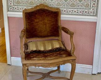 French provincial antique arm chair 