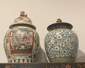 Very large Asian vases antique 