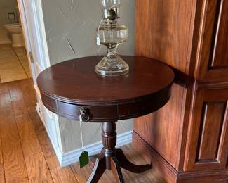 antique drum table