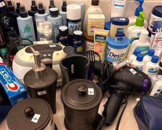 lotions and shampoos