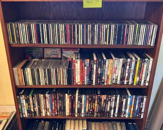 CDs, DVDs, BLUE RAY, VHS