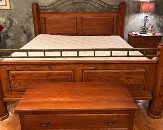king size bed and dual control sleep number mattress