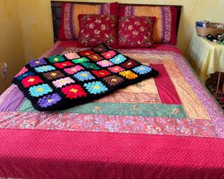 colorful full size bed linens