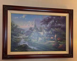 THOMAS KINKADE framed print with COA and paperwork