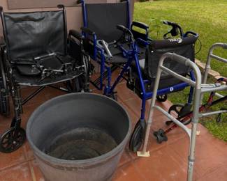 wheelchairs, walker