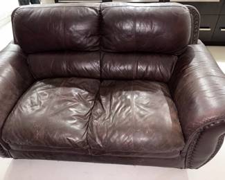 Leather Love seat