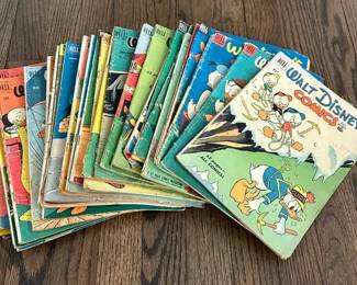 Lot of 30 Walt Disneys 10 Cent Dell Comics featuring Donald Duck