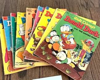 9 Walt Disneys Donald Duck 10 Cent Comics