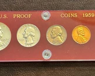 1959 U.S. Proof Coins in Case