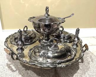 Vintage Bain Marie Spinning Silverplate Serving Piece