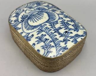 Antique Porcelain Art Box