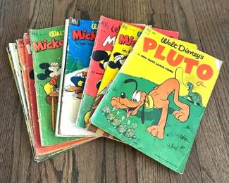Lot of 12 Walt Disneys 10 cent Comic Books