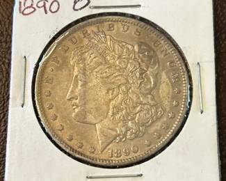 004 1890O Morgan Silver Dollar