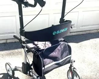 Elenker Upright Rollator Walker For SeniorsAdults. Foldable