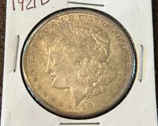 1921D Morgan Silver Dollar