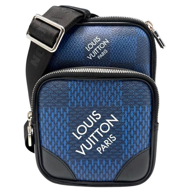 Louis Vuitton Damier Graphite Blue Avenue Sling Bag