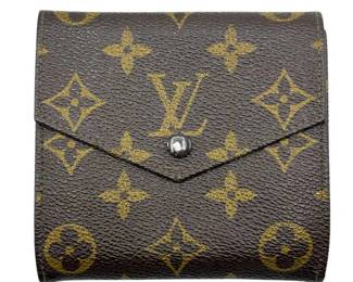 Louis Vuitton Monogram Canvas Envelope Coin Purse Wallet