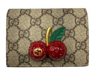 Gucci GG Supreme Cherry Continental Wallet