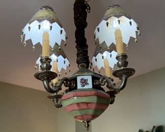 Retired McKenzie child chandelier
