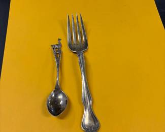 Sterling Fork and spoon