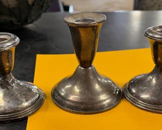 Sterling candlesticks