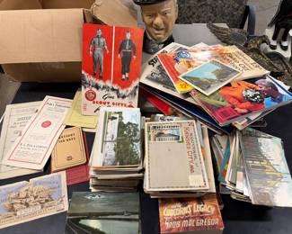 Huge collection of paper, ephemera postcards brochures pamphlets going back to the early 1900s
