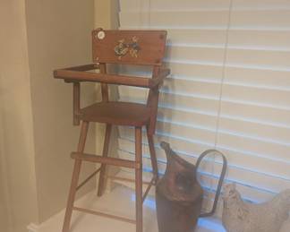 Vintage doll high chair