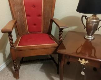 Stickley barley twist armchair 